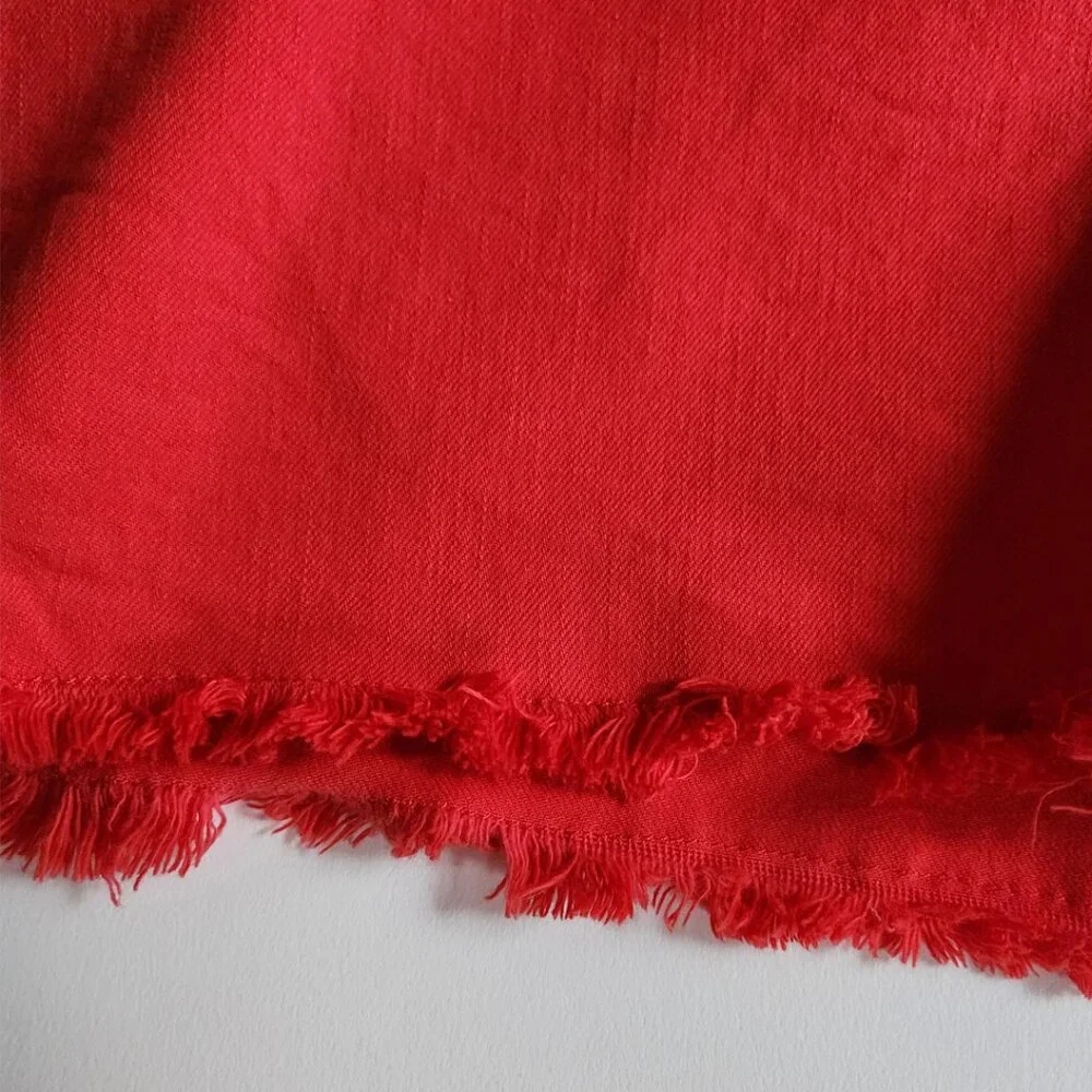 Tommy Hilfiger Red Frayed Shorts - Picture 6 of 10